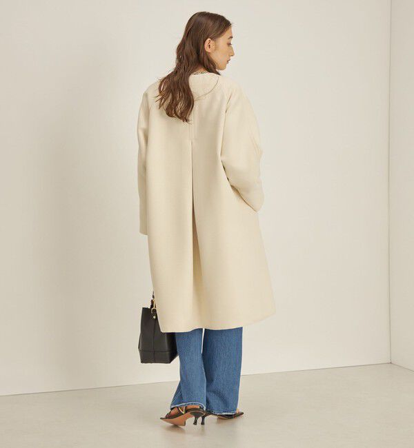 SHIPS for women「トリプルクロス ノーカラー コート◇」|ノーカラーコート|