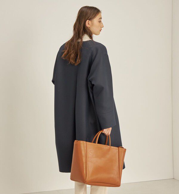 SHIPS for women「トリプルクロス ノーカラー コート◇」|ノーカラーコート|