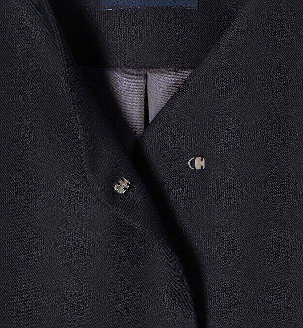 SHIPS for women「トリプルクロス ノーカラー コート◇」|ノーカラーコート|