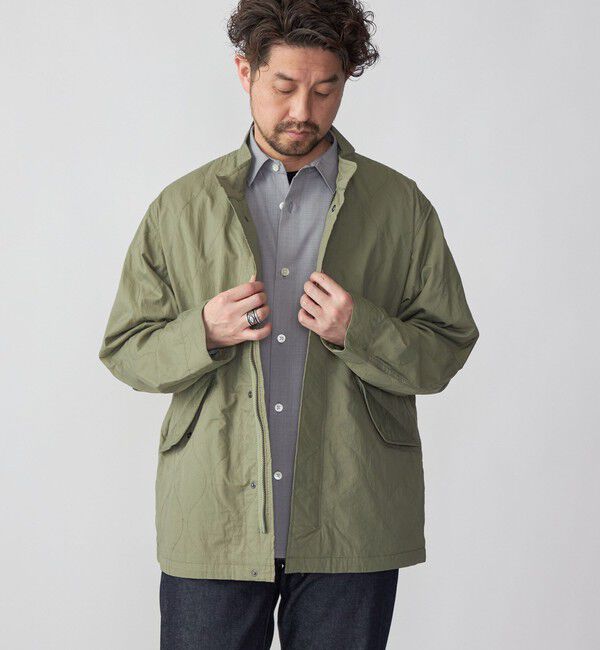 SHIPS「SHIPS: M-65 ミリタリー キルトステッチ ショート モッズブルゾン」|ブルゾン・スタジャン|