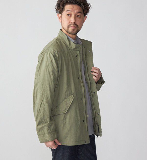 SHIPS「SHIPS: M-65 ミリタリー キルトステッチ ショート モッズブルゾン」|ブルゾン・スタジャン|