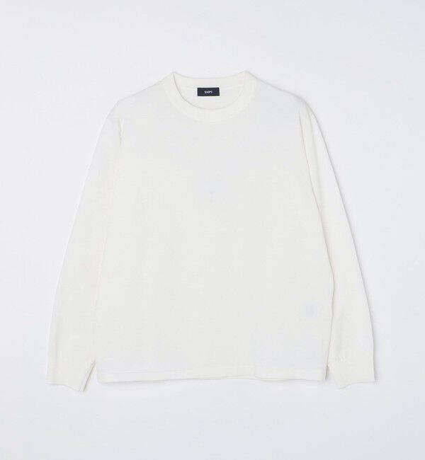 SHIPS「SHIPS:〈洗濯機可能〉TEXBRID(R) クルーネック リネン ニット」|ニット・セーター|