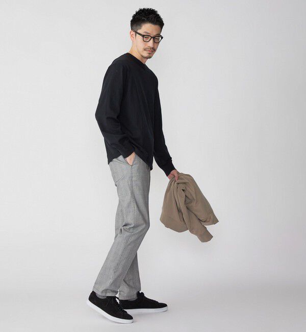 SHIPS「SHIPS:〈洗濯機可能〉TEXBRID(R) クルーネック リネン ニット」|ニット・セーター|