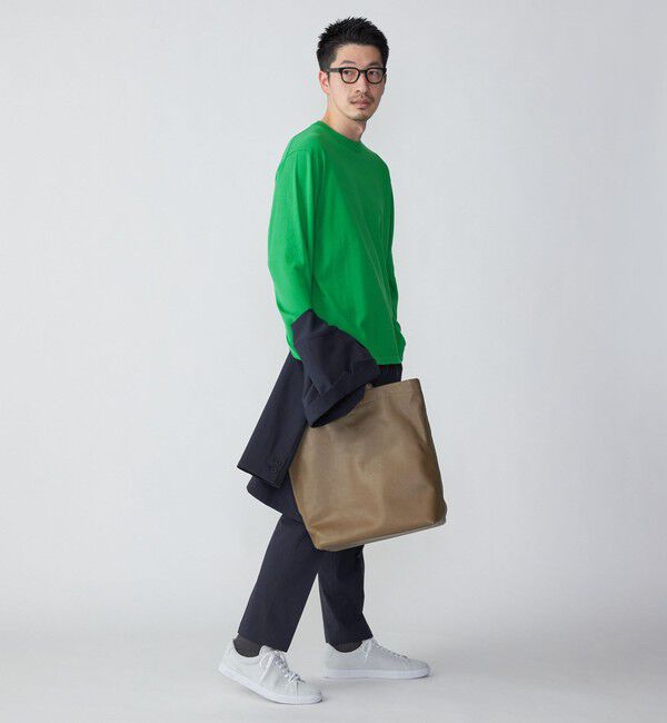 SHIPS「SHIPS:〈洗濯機可能〉TEXBRID(R) クルーネック リネン ニット」|ニット・セーター|