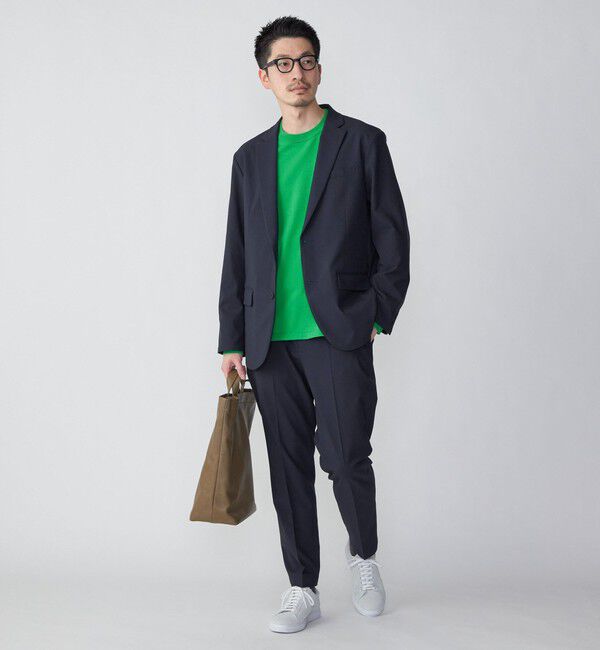 SHIPS「SHIPS:〈洗濯機可能〉TEXBRID(R) クルーネック リネン ニット」|ニット・セーター|