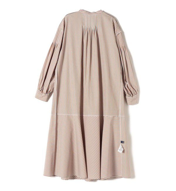 SHIPS for women「〈手洗い可能〉GIZA スーピマ 綿 切り替え バンドカラー ワンピース◇」|ワンピース|