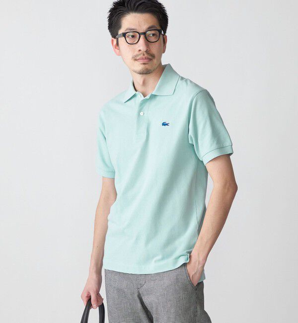 SHIPS「【SHIPS別注】LACOSTE: NEW 70's ドロップテイル ポロシャツ」|Tシャツ・カットソー|サックスブルー