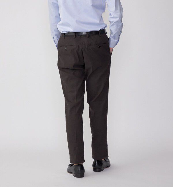 SHIPS「SHIPS:〈セットアップ対応/手洗い可能〉 イージー リネン ストレッチ パンツ」|チノ|