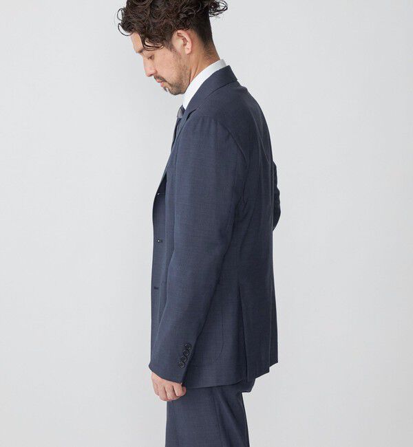 SHIPS「SHIPS:〈洗濯機可能〉 無地  ロイヤルブルー ジャケット」|テーラードジャケット|