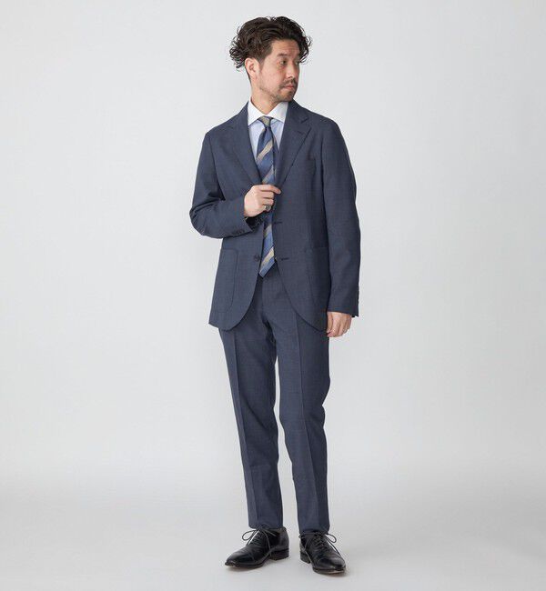 SHIPS「SHIPS:〈洗濯機可能〉 無地  ロイヤルブルー ジャケット」|テーラードジャケット|