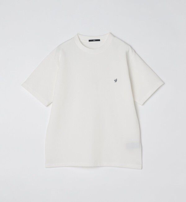 SHIPS「【WEB限定】SHIPS: ワンポイント ロゴ バーズアイ Tシャツ 24SS」|Tシャツ・カットソー|