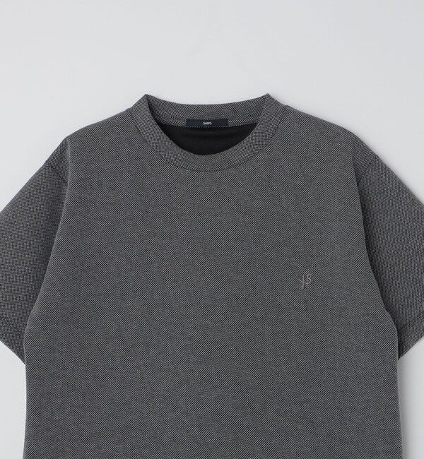 SHIPS「【WEB限定】SHIPS: ワンポイント ロゴ バーズアイ Tシャツ 24SS」|Tシャツ・カットソー|