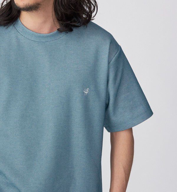 SHIPS「【WEB限定】SHIPS: ワンポイント ロゴ バーズアイ Tシャツ 24SS」|Tシャツ・カットソー|ロイヤルブルー