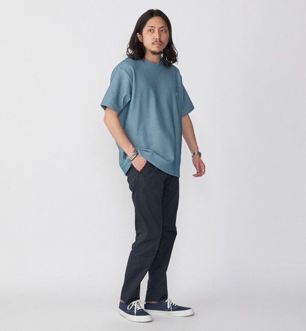 SHIPS「【WEB限定】SHIPS: ワンポイント ロゴ バーズアイ Tシャツ 24SS」|Tシャツ・カットソー|