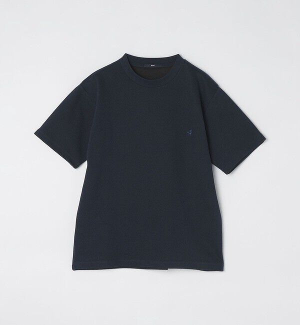 SHIPS「【WEB限定】SHIPS: ワンポイント ロゴ バーズアイ Tシャツ 24SS」|Tシャツ・カットソー|