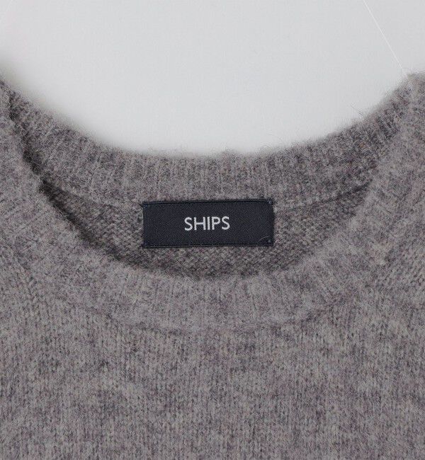 SHIPS「SHIPS: 7ゲージ ウール シャギー クルーネック ニット」|ニット・セーター|