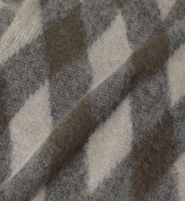 SHIPS「SHIPS: モヘヤ アーガイル Vネック ニット カーディガン」|カーディガン|