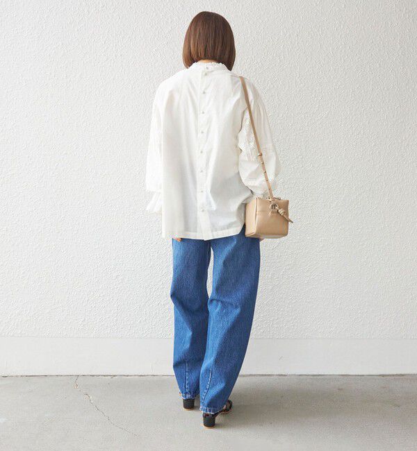 SHIPS for women「〈手洗い可能〉綿 ピコレース デザイン ブラウス ◇」|シャツ・ブラウス|