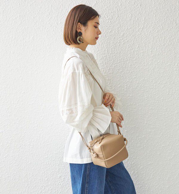 SHIPS for women「〈手洗い可能〉綿 ピコレース デザイン ブラウス ◇」|シャツ・ブラウス|