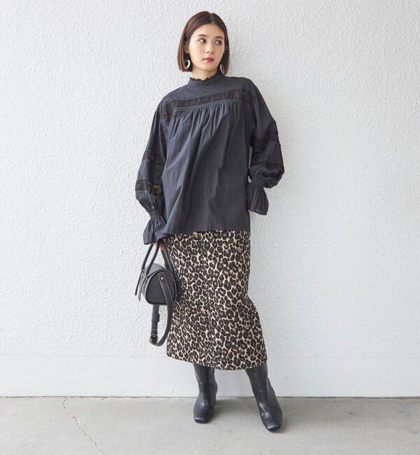 SHIPS for women「〈手洗い可能〉綿 ピコレース デザイン ブラウス ◇」|シャツ・ブラウス|