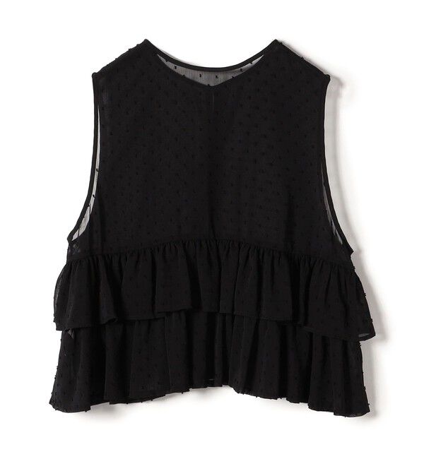 SHIPS for women「〈手洗い可能〉シアー ドット 前後 2WAY ジレ ブラウス」|シャツ・ブラウス|