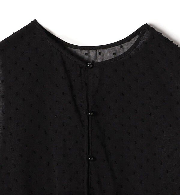 SHIPS for women「〈手洗い可能〉シアー ドット 前後 2WAY ジレ ブラウス」|シャツ・ブラウス|