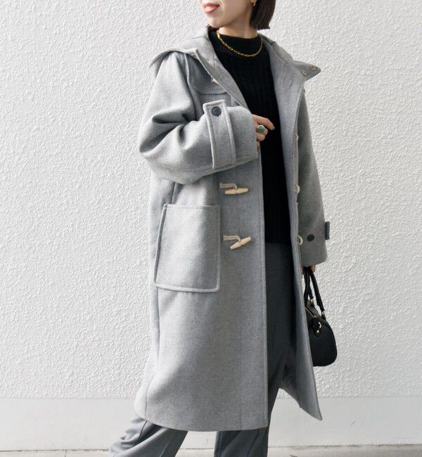 SHIPS any「SHIPS any: メルトン ロング ダッフル コート」|ダッフルコート|