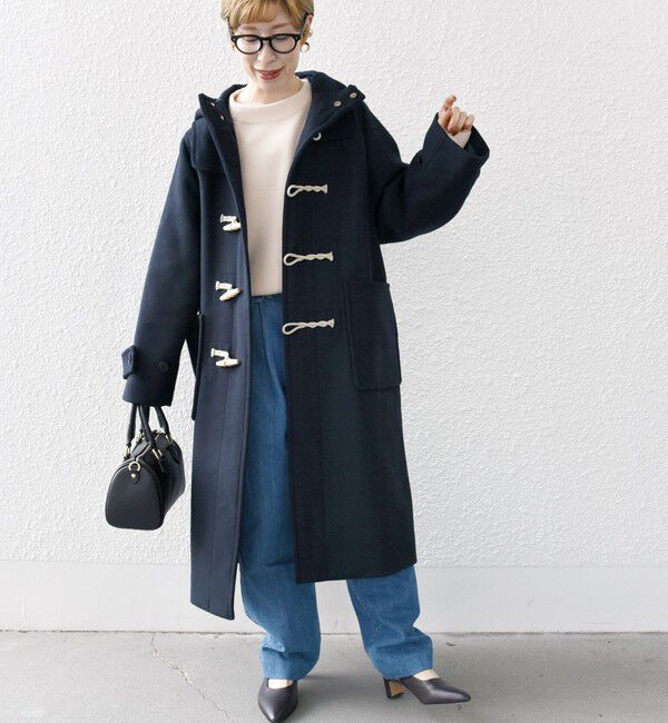 SHIPS any「SHIPS any: メルトン ロング ダッフル コート」|ダッフルコート|