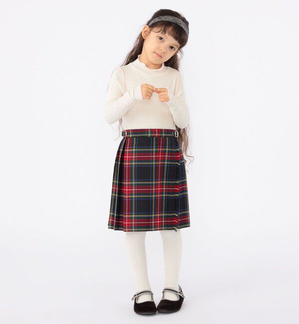 SHIPS KIDS「SHIPS KIDS:100～140cm / ドライ リブ メロウ ハイネック トップス」|Tシャツ・カットソー|