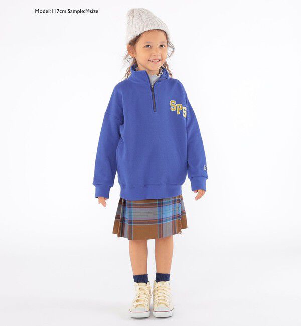 SHIPS KIDS「SHIPS KIDS:100～140cm / ドライ リブ メロウ ハイネック トップス」|Tシャツ・カットソー|