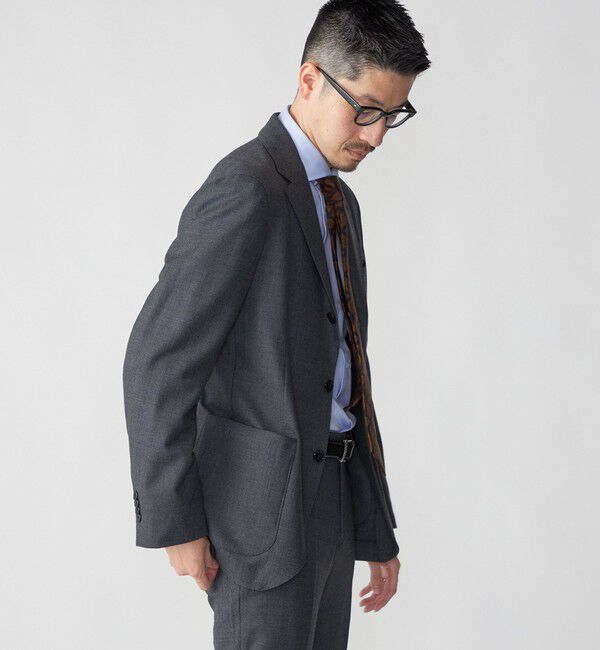 SHIPS「SHIPS:〈セットアップ対応/手洗い可能〉 バーズアイ ジャケット」|テーラードジャケット|