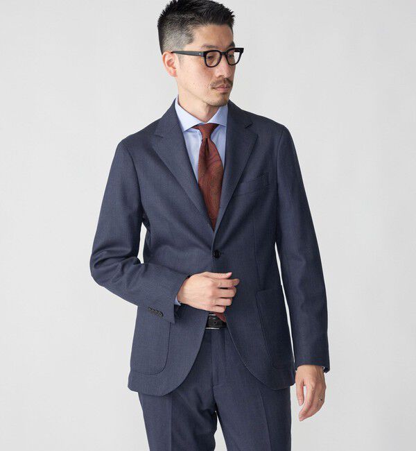 SHIPS「SHIPS:〈セットアップ対応/手洗い可能〉 バーズアイ ジャケット」|テーラードジャケット|