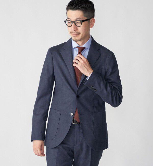 SHIPS「SHIPS:〈セットアップ対応/手洗い可能〉 バーズアイ ジャケット」|テーラードジャケット|