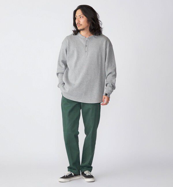 SHIPS「【SHIPS別注】THYARD:  ヘンリーネック サーマル 長袖 カットソー」|Tシャツ・カットソー|