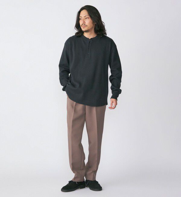 SHIPS「【SHIPS別注】THYARD:  ヘンリーネック サーマル 長袖 カットソー」|Tシャツ・カットソー|