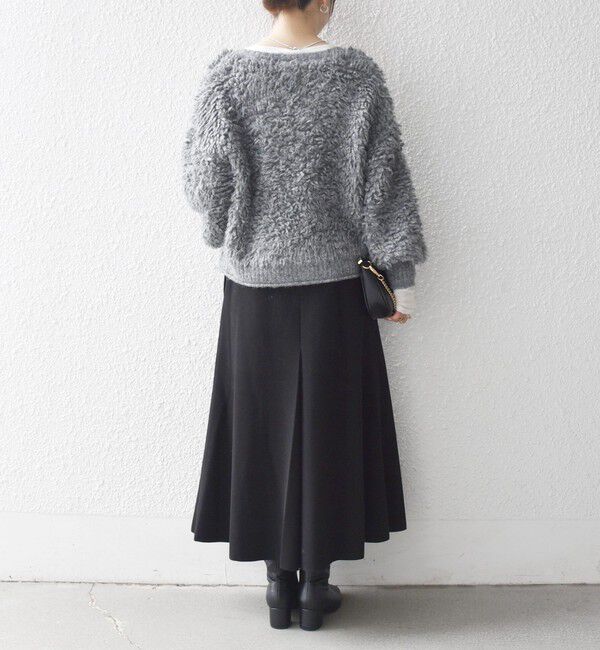 SHIPS any「《一部追加予約》SHIPS any: エア ニードル タック ミディ スカート」|スカート|