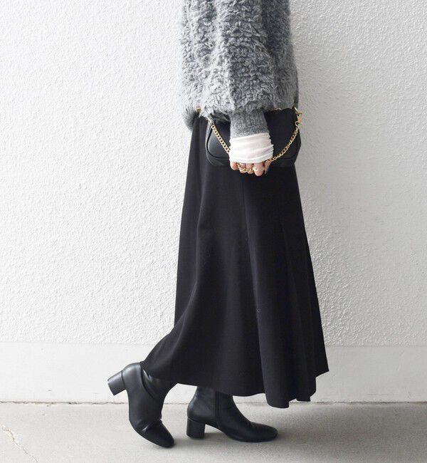 SHIPS any「《一部追加予約》SHIPS any: エア ニードル タック ミディ スカート」|スカート|