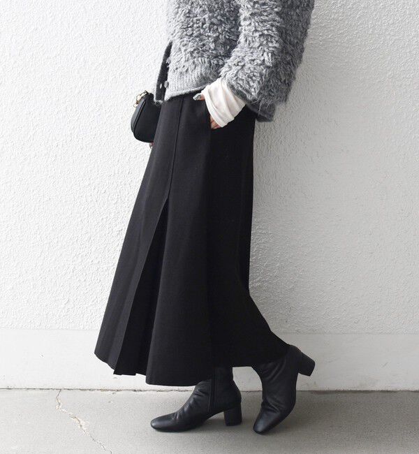 SHIPS any「《一部追加予約》SHIPS any: エア ニードル タック ミディ スカート」|スカート|