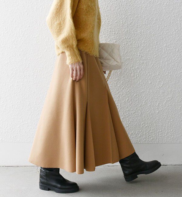 SHIPS any「《一部追加予約》SHIPS any: エア ニードル タック ミディ スカート」|スカート|