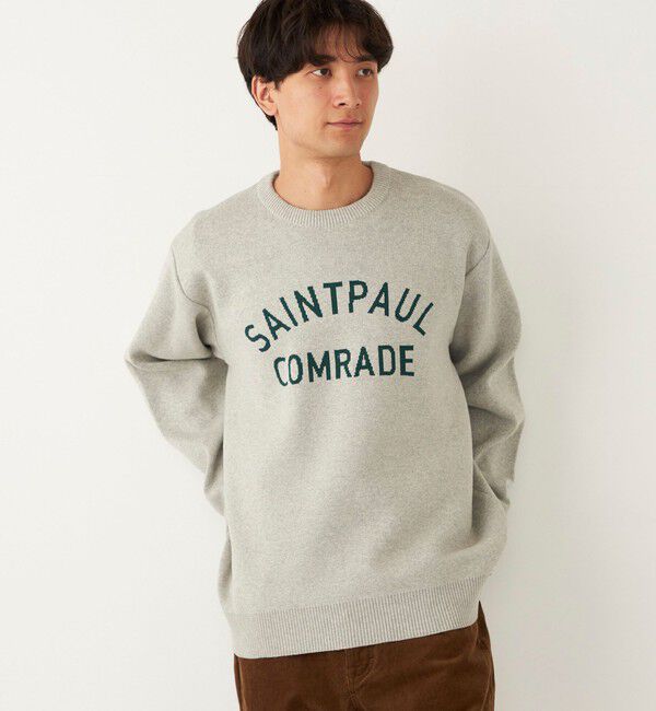 SHIPS Colors 「SHIPS Colors:〈手洗い可能〉ジャカード ロゴ ニット◇」|ニット・セーター|