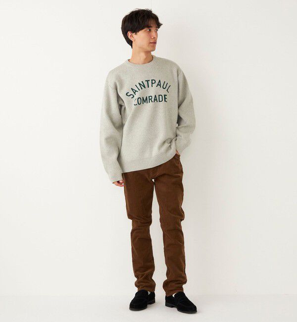 SHIPS Colors 「SHIPS Colors:〈手洗い可能〉ジャカード ロゴ ニット◇」|ニット・セーター|