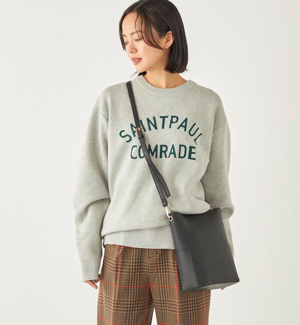 SHIPS Colors 「SHIPS Colors:〈手洗い可能〉ジャカード ロゴ ニット◇」|ニット・セーター|