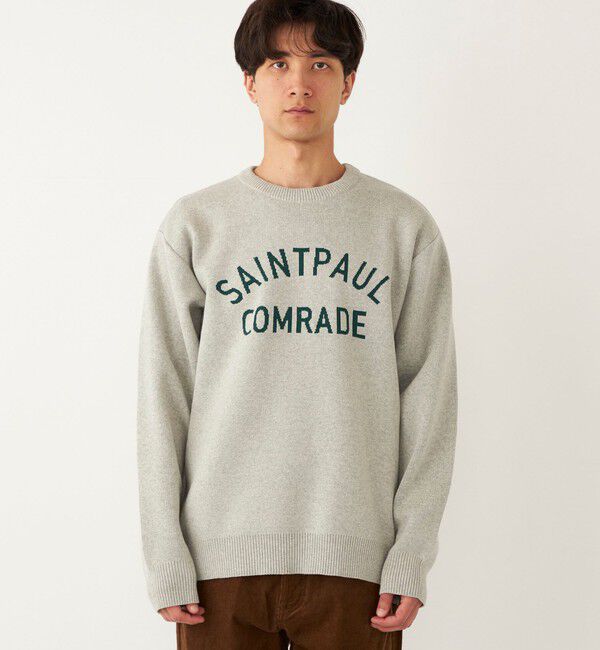 SHIPS Colors 「SHIPS Colors:〈手洗い可能〉ジャカード ロゴ ニット◇」|ニット・セーター|