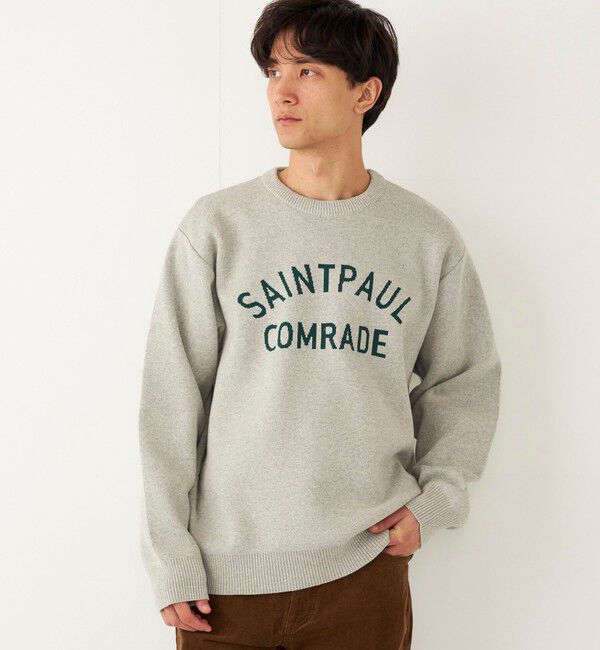 SHIPS Colors 「SHIPS Colors:〈手洗い可能〉ジャカード ロゴ ニット◇」|ニット・セーター|