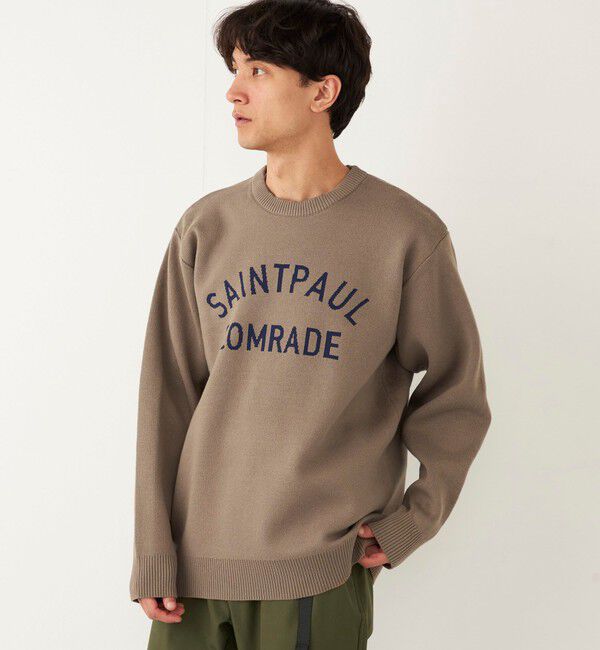 SHIPS Colors 「SHIPS Colors:〈手洗い可能〉ジャカード ロゴ ニット◇」|ニット・セーター|