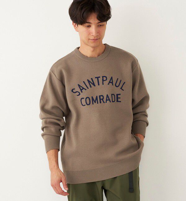 SHIPS Colors 「SHIPS Colors:〈手洗い可能〉ジャカード ロゴ ニット◇」|ニット・セーター|