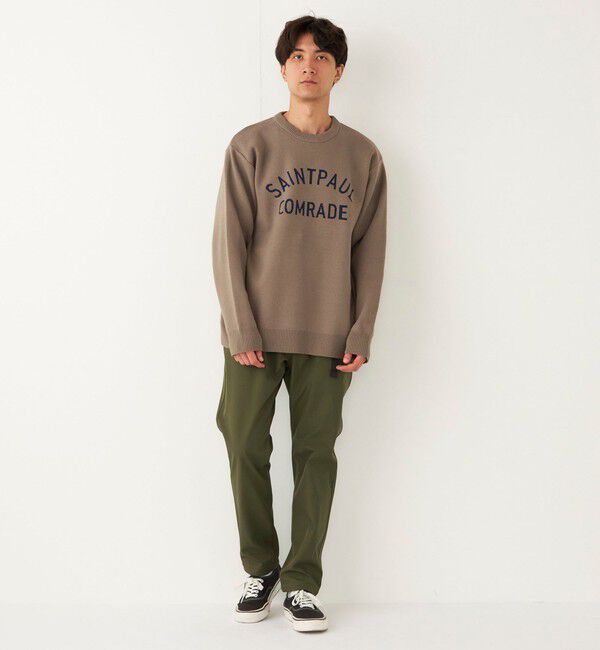 SHIPS Colors 「SHIPS Colors:〈手洗い可能〉ジャカード ロゴ ニット◇」|ニット・セーター|