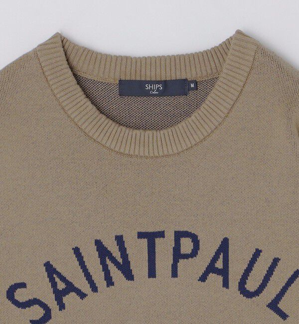 SHIPS Colors 「SHIPS Colors:〈手洗い可能〉ジャカード ロゴ ニット◇」|ニット・セーター|