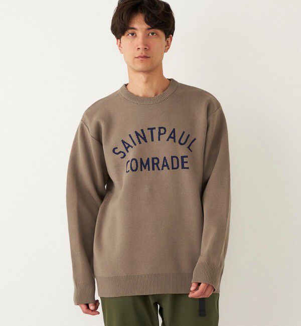 SHIPS Colors 「SHIPS Colors:〈手洗い可能〉ジャカード ロゴ ニット◇」|ニット・セーター|