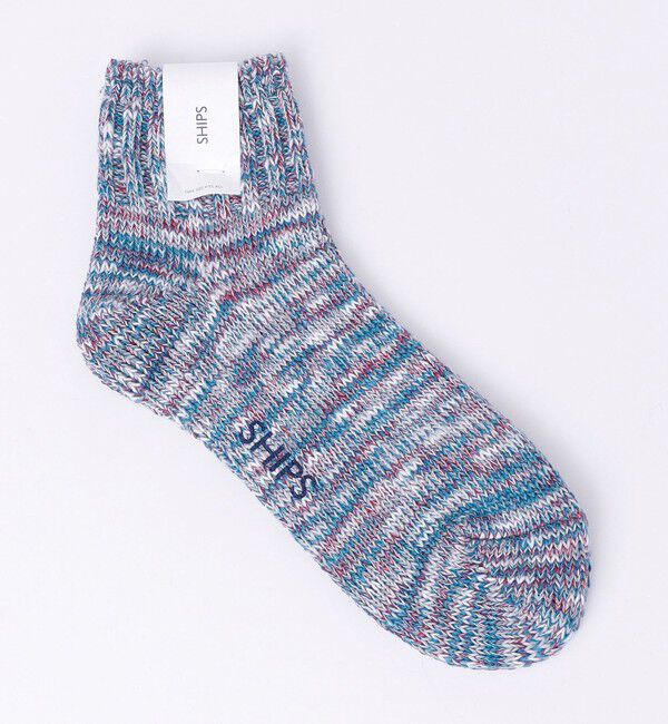SHIPS「SHIPS: SLAB MIX  SOCKS ソックス」|ソックス|ライトグレー
